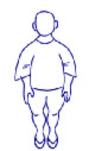 Hachidankin stand on toes